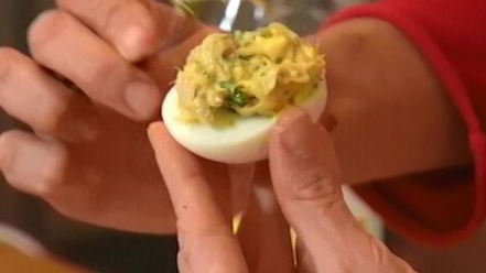 Рецепт фаршированных яиц мимоза