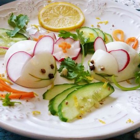 Рецепт Фаршированных яиц Мышки
