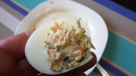 Рецепт фаршированных яиц мышки