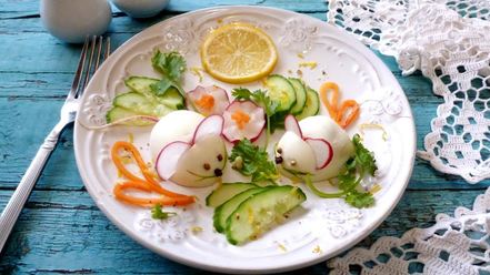 Рецепт фаршированных яиц мышки