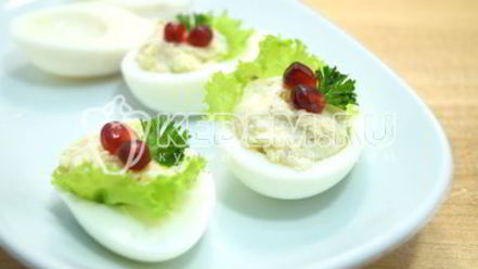 Рецепт фаршированных яиц на праздничный стол