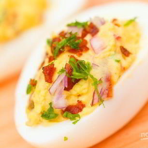 Рецепт Фаршированных яиц с авокадо