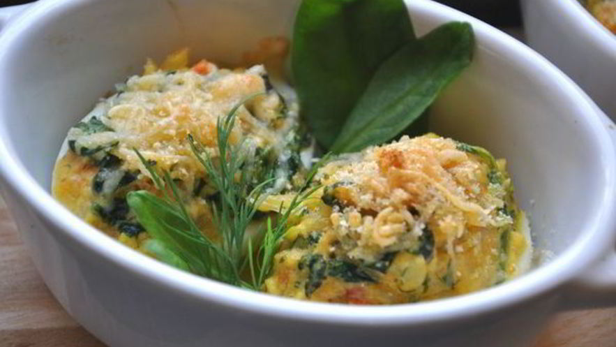 Рецепт фаршированных яиц с начинкой из шпината