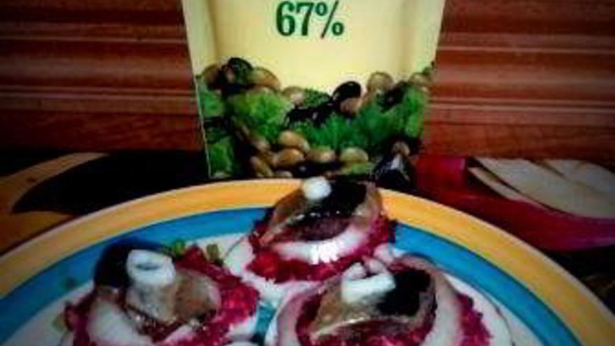 Рецепт фаршированных яиц с сельдью