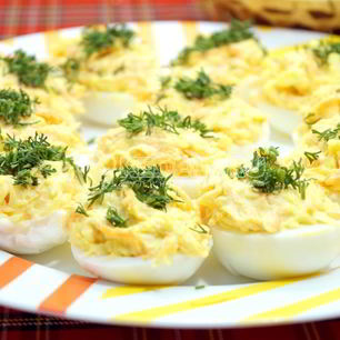 Рецепт Фаршированных яиц с сыром