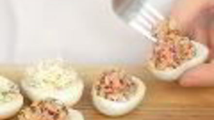 Рецепт фаршированных яиц с тремя начинками