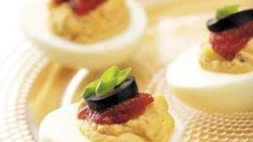 Рецепт фаршированных яиц санта фе