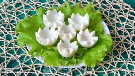 Рецепт фаршированных яиц цыплята