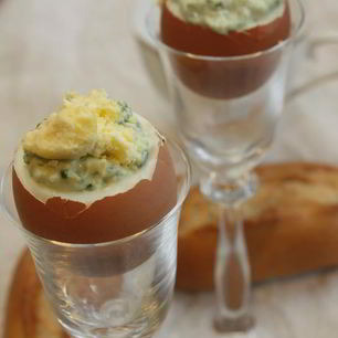 Рецепт Фаршированных яиц в скорлупе