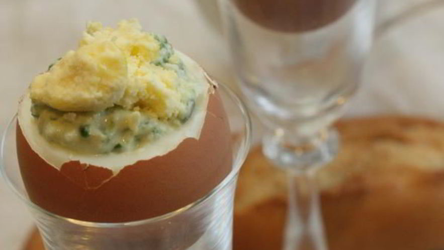 Рецепт фаршированных яиц в скорлупе