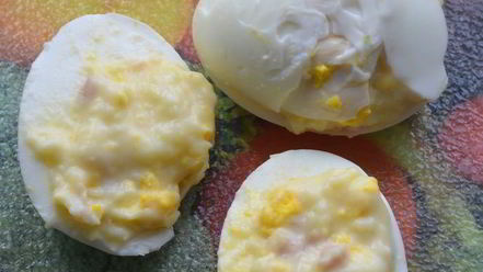 Рецепт фаршированных яиц в сухарях