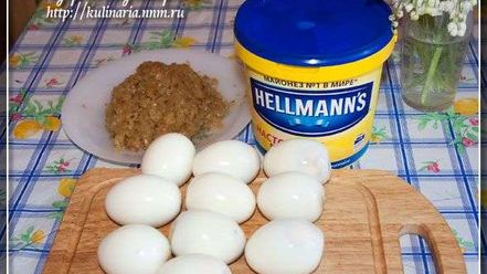 Рецепт фаршированых яиц