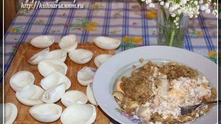 Рецепт фаршированых яиц