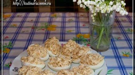 Рецепт фаршированых яиц