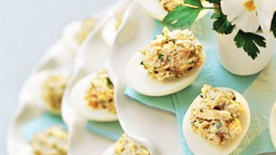 Рецепт яиц, фаршированных грибами