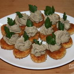 Рецепт Яиц, фаршированных куриной печенью