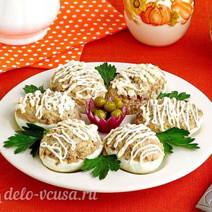 Рецепт Яиц, фаршированных шпротами