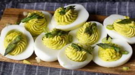 Рецепт яиц фаршированных спаржей