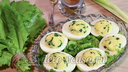 Рецепт Яиц фаршированных сыром