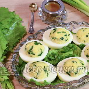 Рецепт Яиц фаршированных сыром