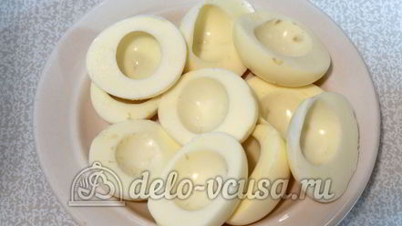 Рецепт яиц фаршированных сыром