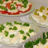 Рецепт Яиц фаршированных тунцом и лососем