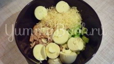 Рецепт яиц, фаршированных тунцом и свежим огурцом