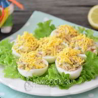 Рецепт Яиц, фаршированных тунцом