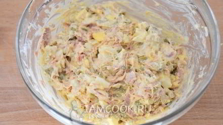 Рецепт яиц, фаршированных тунцом