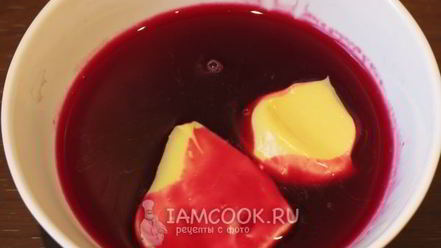 Рецепт яиц фаршированных в цветном желе