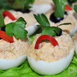 Рецепт Яиц, фаршированных ветчиной