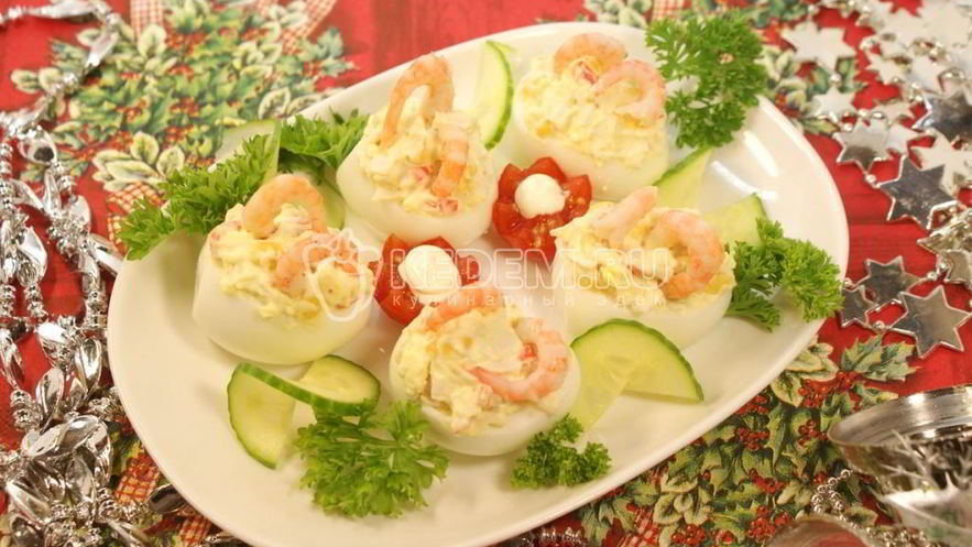 Рецепт закуски фаршированные яйца
