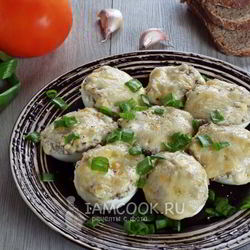 Рецепт Горячей закуски из яиц, грибов и сыра