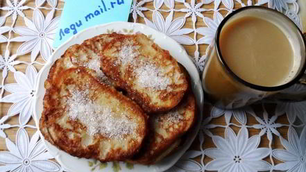 Рецепт банановых гренков