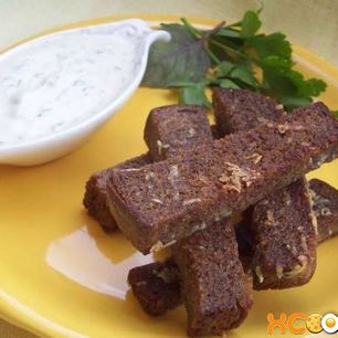 Рецепт Бородинских гренков