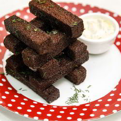 Рецепт Чесночных гренков с соусом