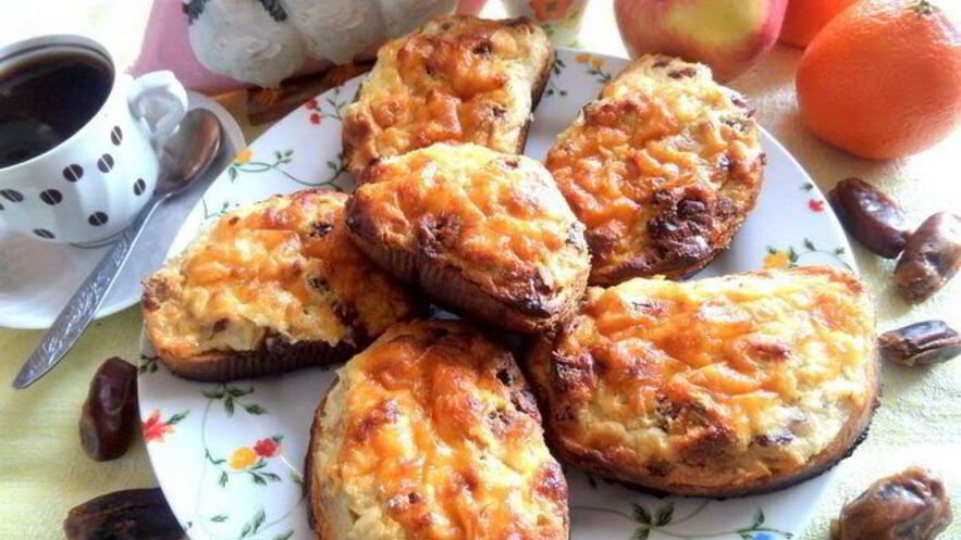 Рецепт горячих творожных гренков