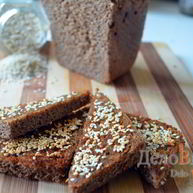 Рецепт Гренков из черного хлеба с кунжутом