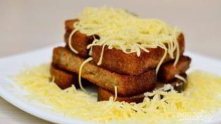 Рецепт гренков с чесноком и сыром