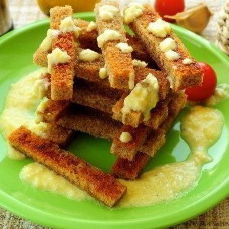 Рецепт Гренков с чесноком и яйцом