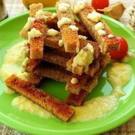 Рецепт Гренков с чесноком и яйцом