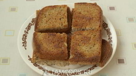 Рецепт гренков с чесноком к пиву