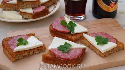 Рецепт гренков с чесноком к пиву