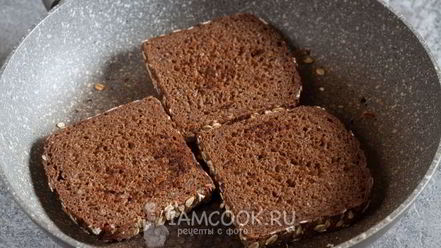 Рецепт гренков с чесноком на сковороде