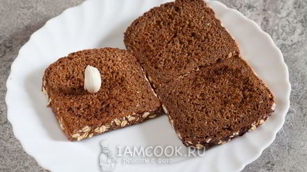 Рецепт гренков с чесноком на сковороде