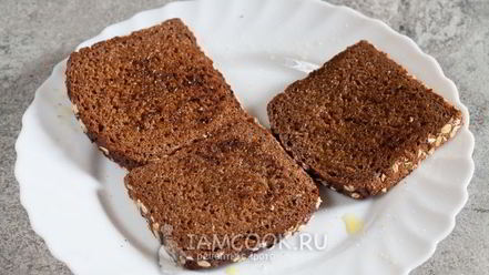 Рецепт гренков с чесноком на сковороде