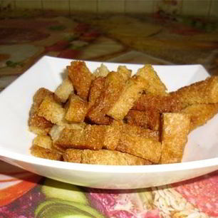 Рецепт Гренков с чесноком в духовке