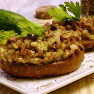 Рецепт Гренков с фаршем по-татарски