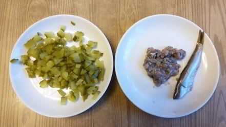 Рецепт гренков с фаршем по-татарски