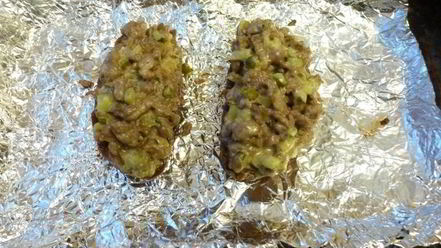 Рецепт гренков с фаршем по-татарски